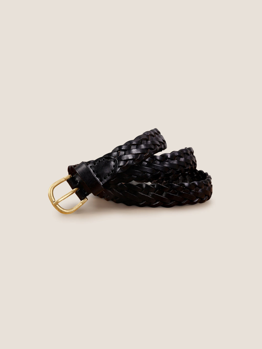 Premium Cowhide Retro Hand-Woven Belt With Alloy Buckle