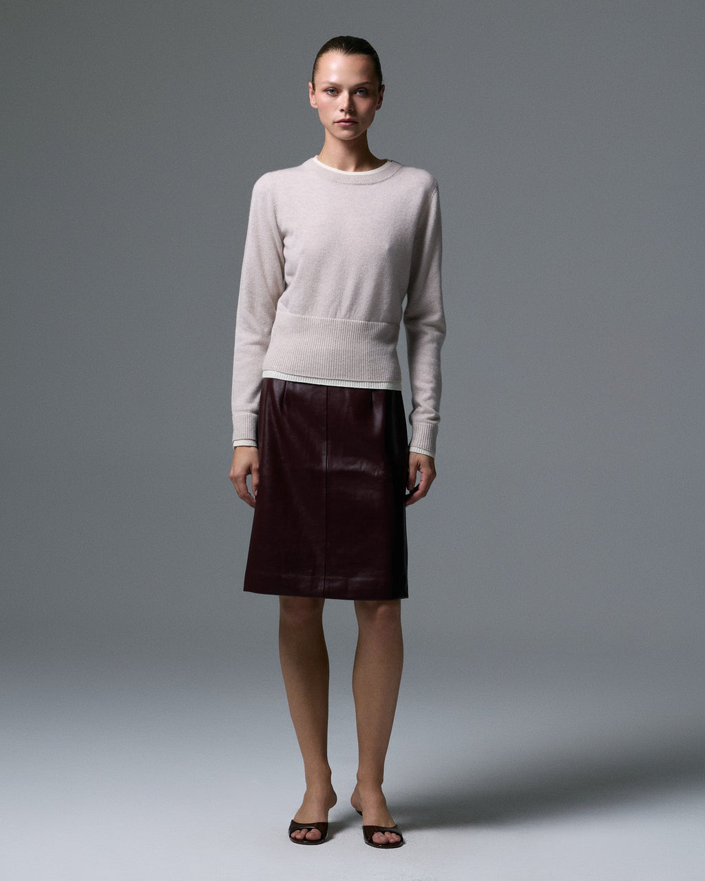 Tove Layered Cashmere Crewneck