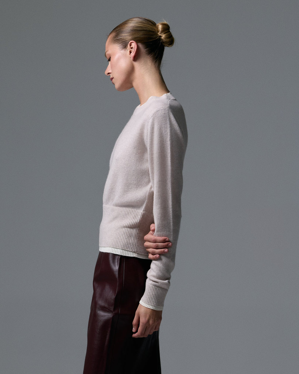 Tove Layered Cashmere Crewneck