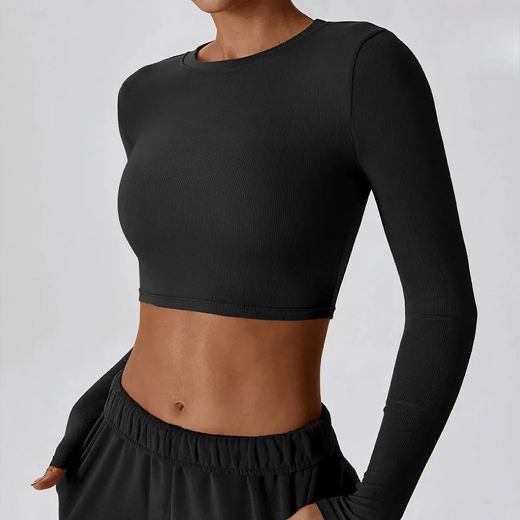 Slim Fit Long Sleeve Yoga Top