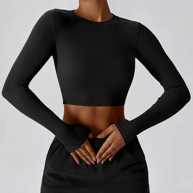 Slim Fit Long Sleeve Yoga Top