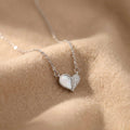 Elegant Symmetric Heart Pendant Necklace – Stainless Steel & Heart Pendant Jewelry | Women's | Amtikiss Casuals