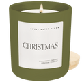 Christmas Soy Candle - Olive Matte Jar - 15 oz