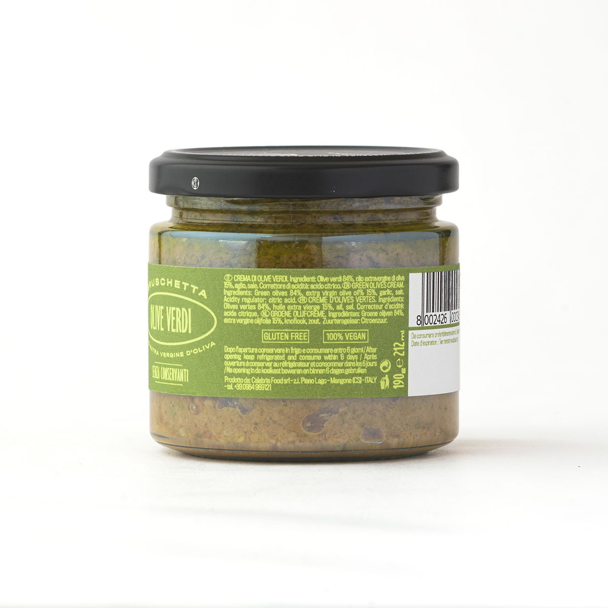 Famiglia Crispino Green Olive Bruschetta Spread — Tapenade Style Italian