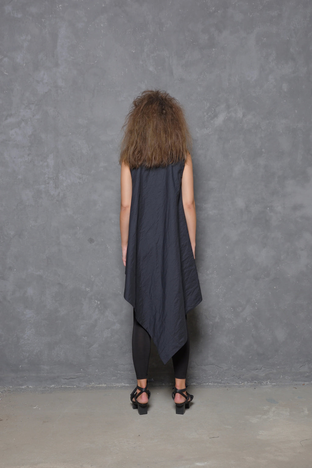 Sleeveless Asymmetrical Tunic Shirt