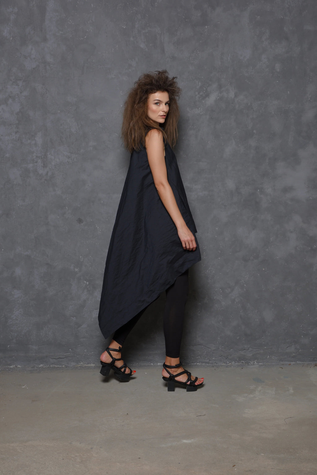 Sleeveless Asymmetrical Tunic Shirt