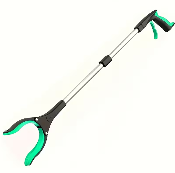 Heavy-Duty Steel Folding Trash Picker – 32" with Magnet & Anti-Slip Handle