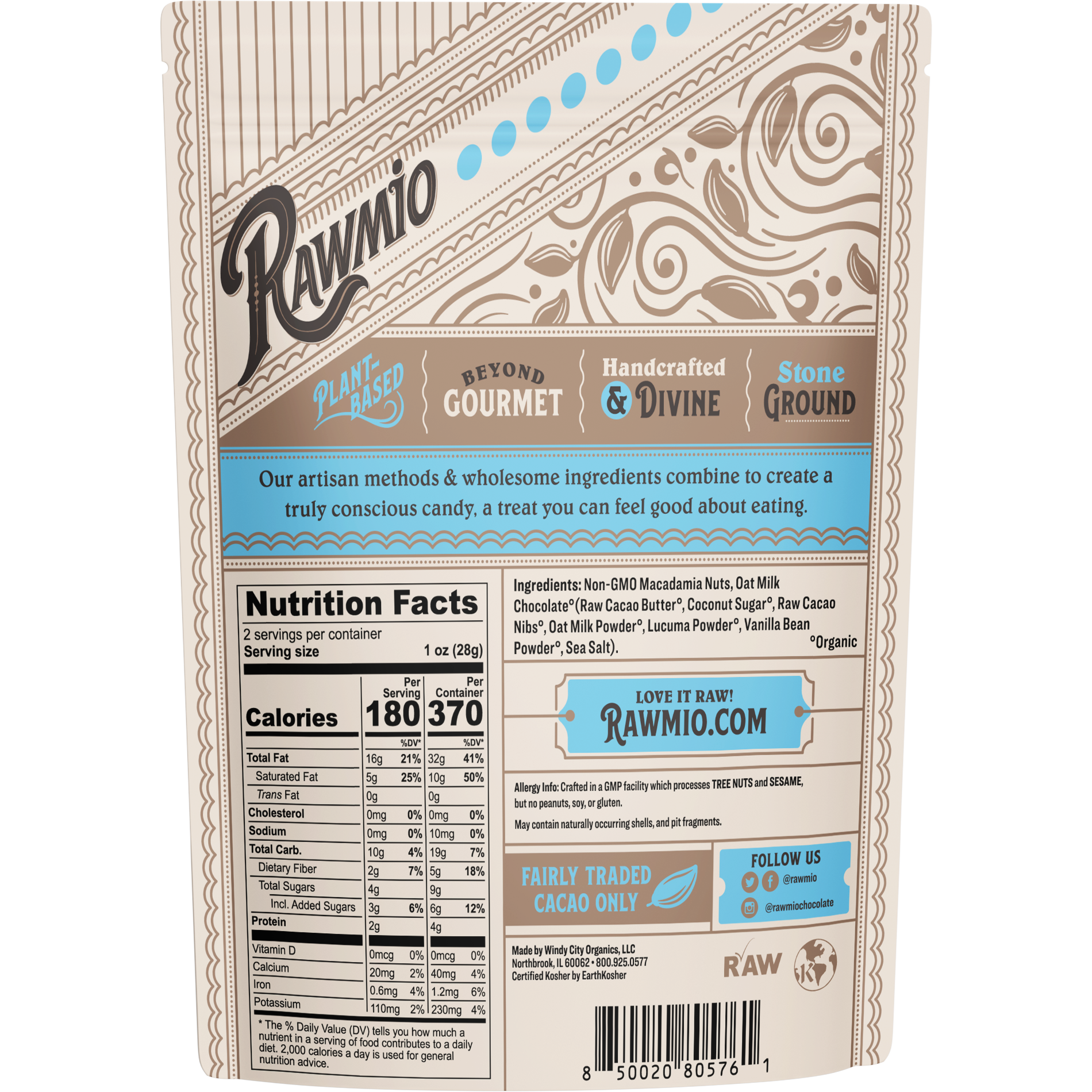 Oat Milk Chocolate Covered Macadamia Nuts