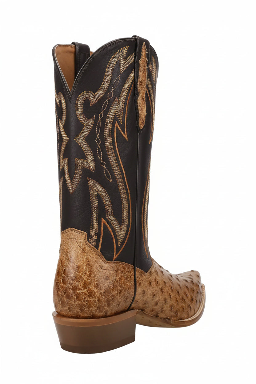 Men's Ostrich Leather Cowboy Boots