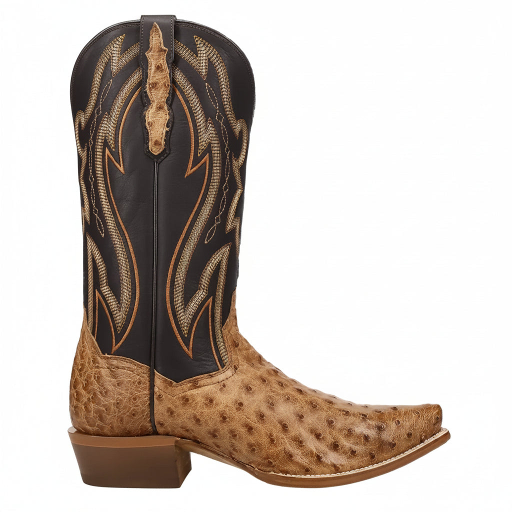 Men's Ostrich Leather Cowboy Boots