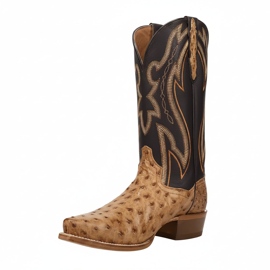 Men's Ostrich Leather Cowboy Boots
