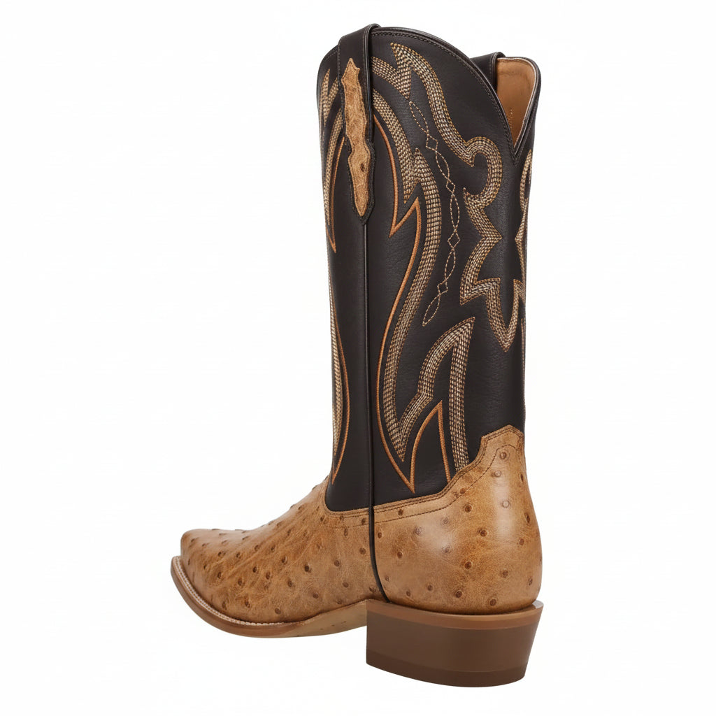 Men's Ostrich Leather Cowboy Boots