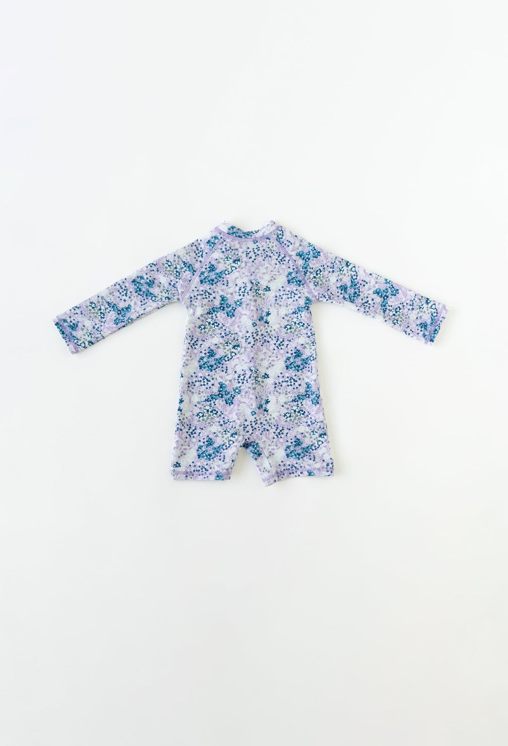 Mini Taylor - Baby Long Sleeve Sunsuit - Lavender Fields