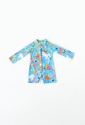 Mini Taylor - Baby Long Sleeve Sunsuit - Rainbows & Unicorns