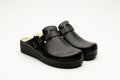 Nora I Women's Leather Clog - Removable Gel Insole & Adjustable Buckle