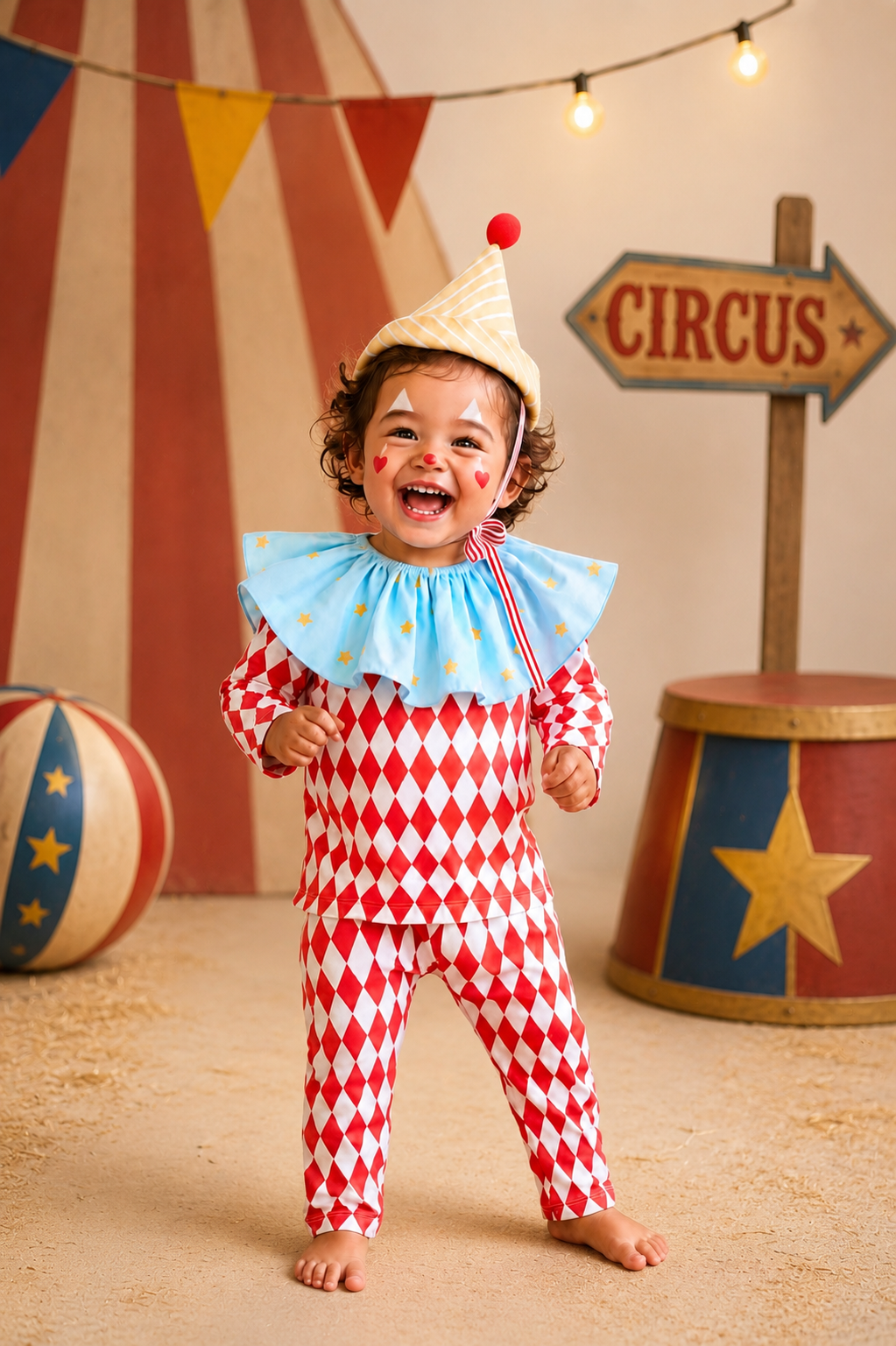 Harlequin Clown Halloween Costume