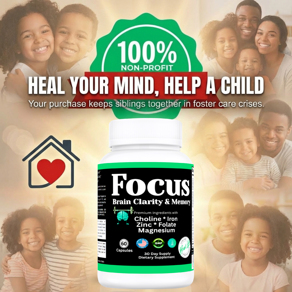 Focus, Brain Focus, Clarity & Memory Vitamin Supplement