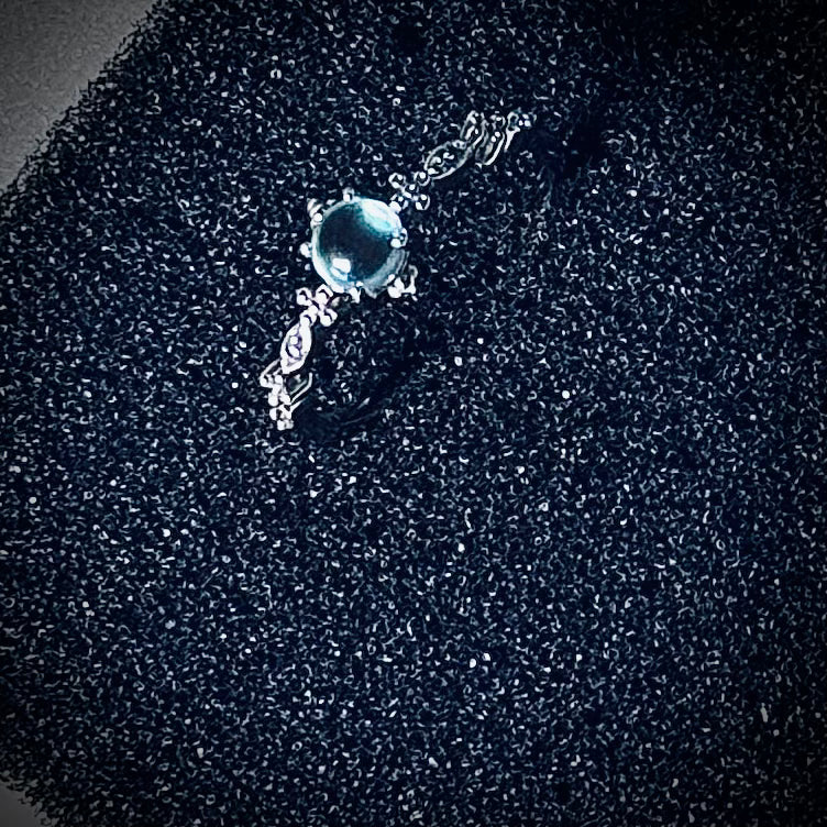 Elegant Moonstone Butterfly Ring - 925 Sterling Silver Adjustable Band | Hypoallergenic Nature Jewelry | Child & Teen Safe | Amtikiss Casuals