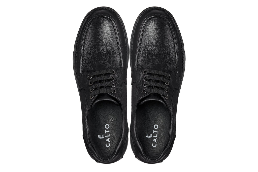 Men's Black Elevator Shoes G6381