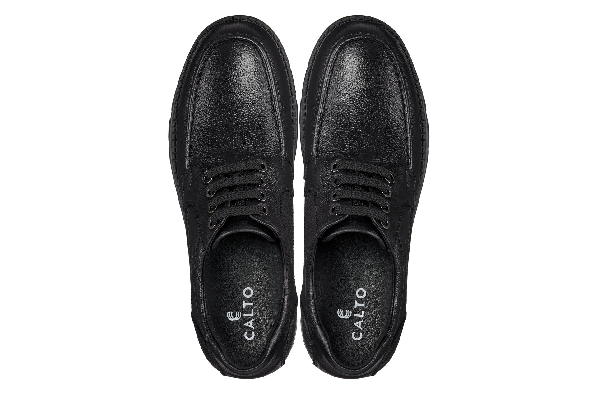 Men's Black Elevator Shoes G6381