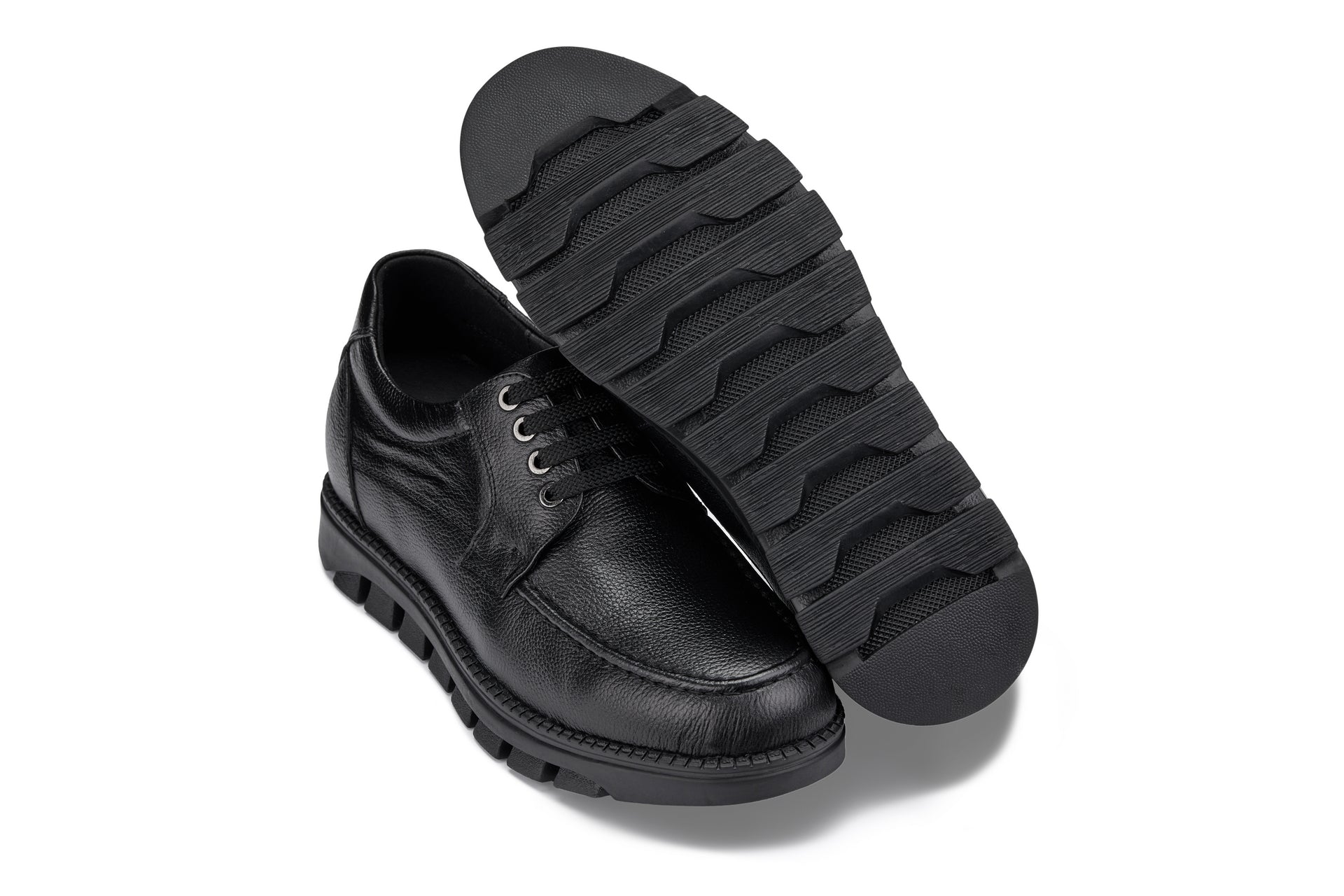 Men's Black Elevator Shoes G6381