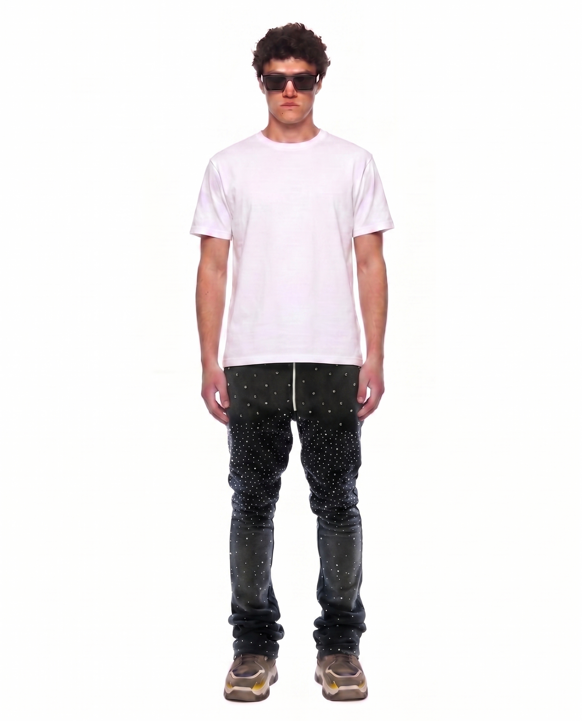 ZICORN Washed French Terry Stacked Jogger Pants