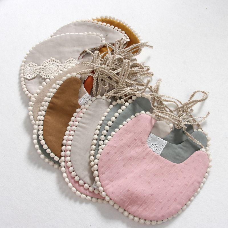Baby Floral Vintage Newborn Double Side Bandana Bibs For Boys And Girls