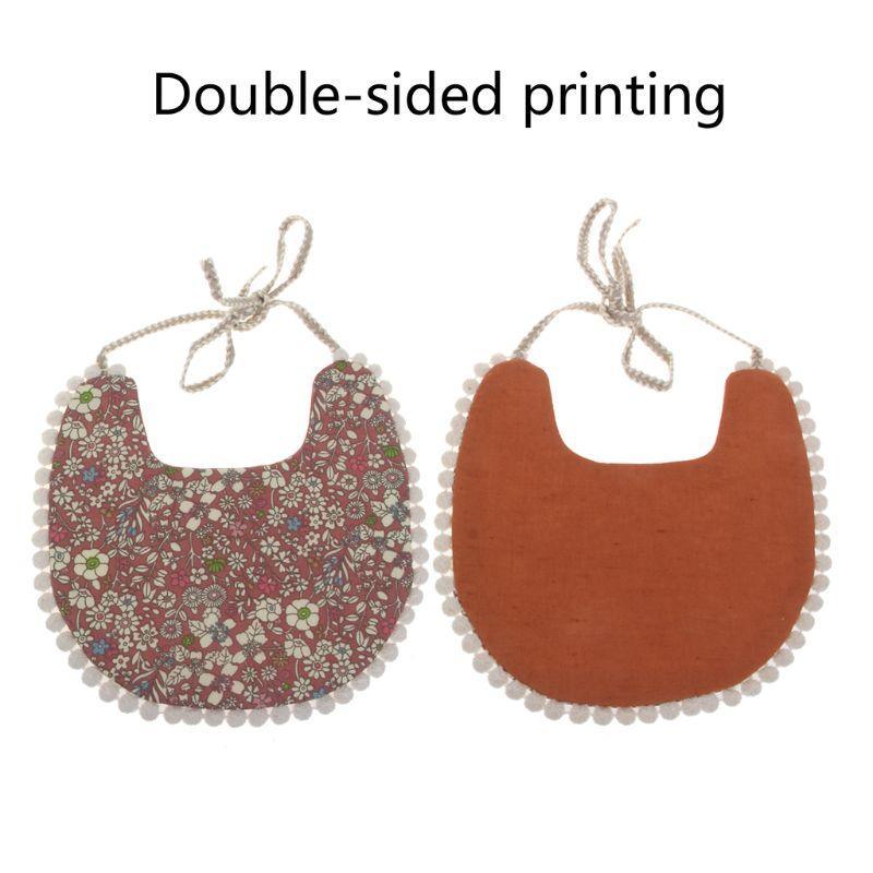 Baby Floral Vintage Newborn Double Side Bandana Bibs For Boys And Girls