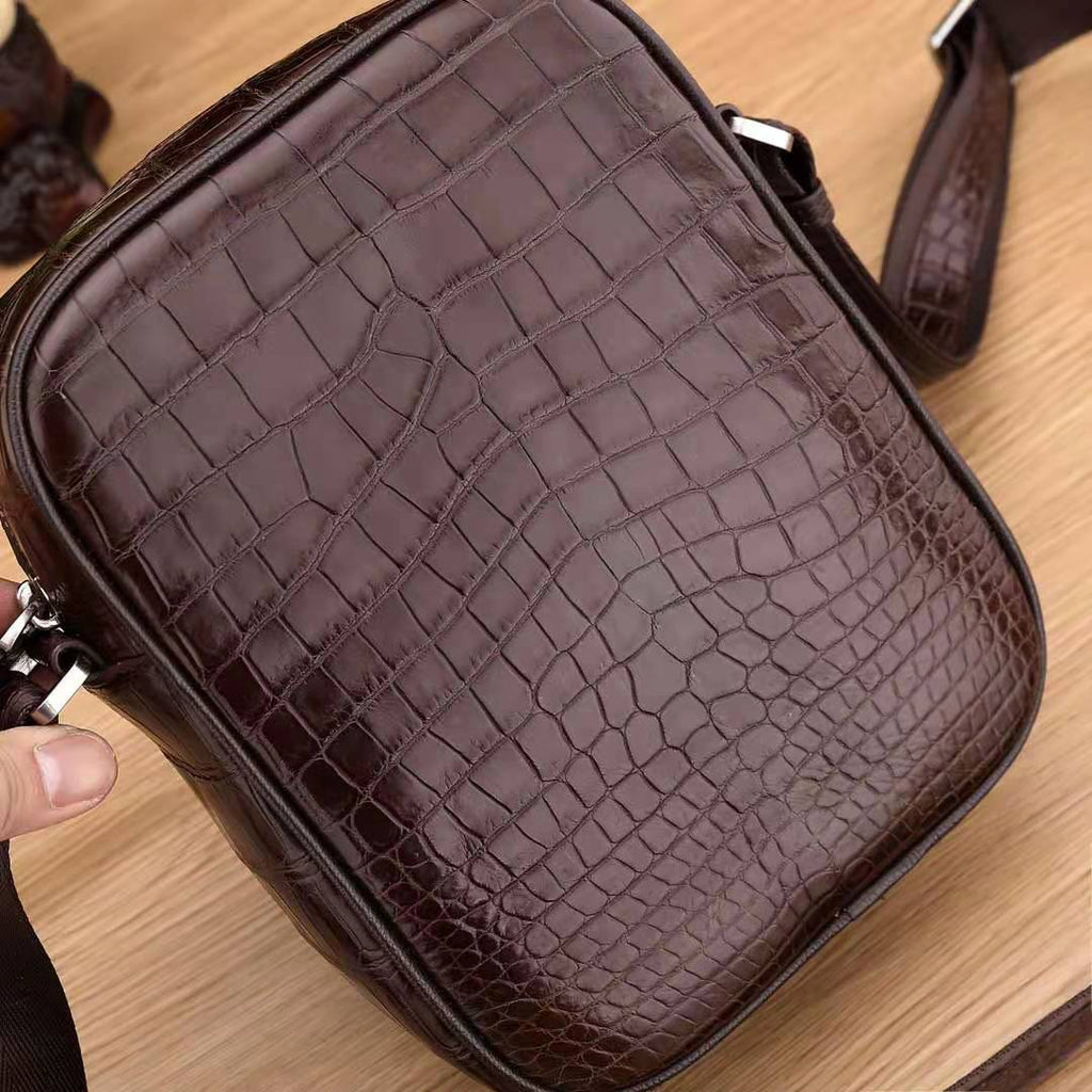 Crocodile Belly Crossbody Shoulder Bag Business Cross Body Men's