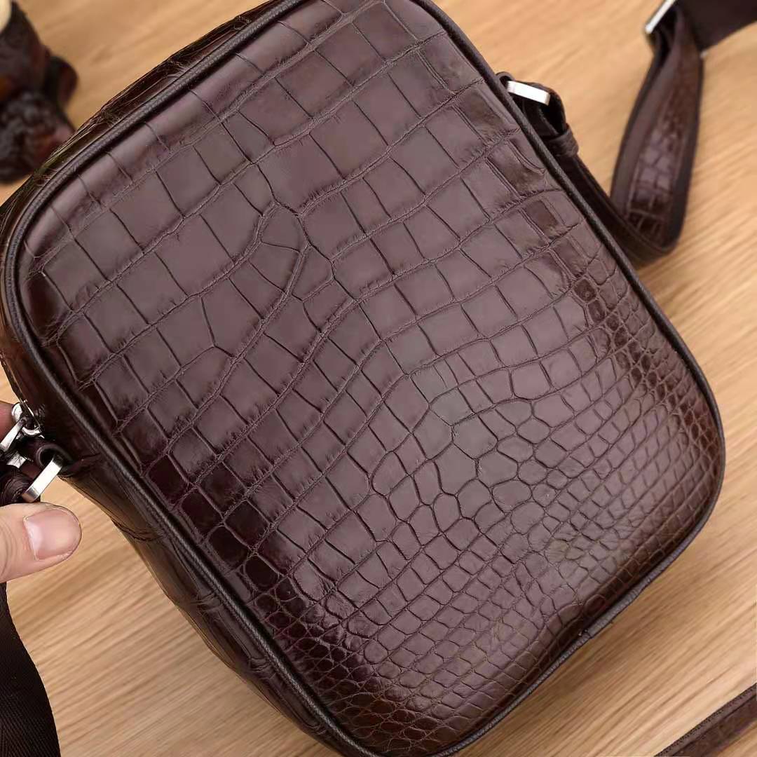 Crocodile Belly Crossbody Shoulder Bag Business Cross Body Men's