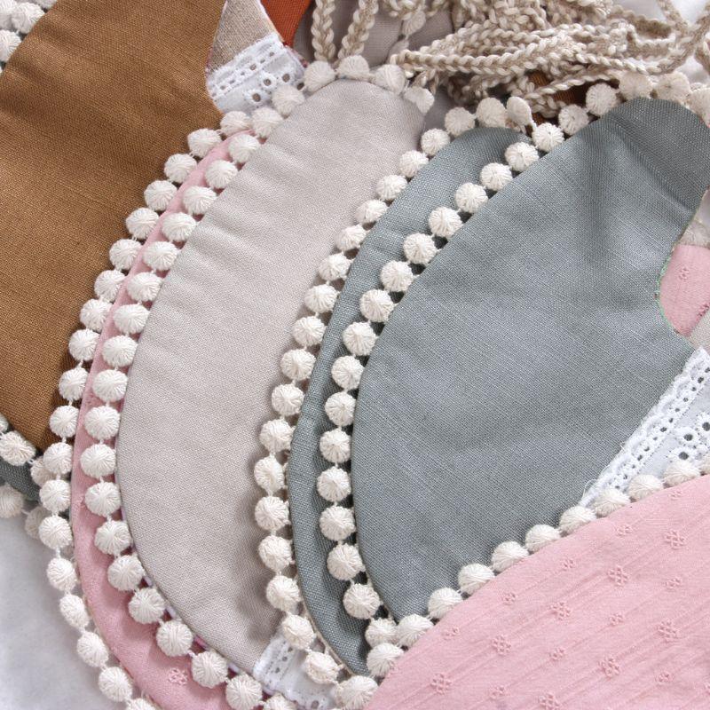 Baby Floral Vintage Newborn Double Side Bandana Bibs For Boys And Girls