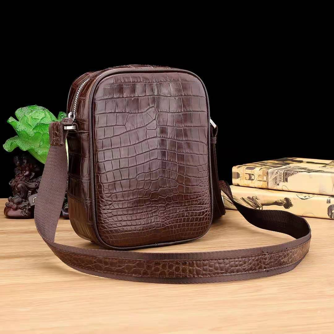Crocodile Belly Crossbody Shoulder Bag Business Cross Body Men's