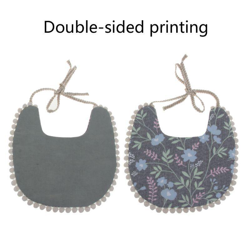 Baby Floral Vintage Newborn Double Side Bandana Bibs For Boys And Girls