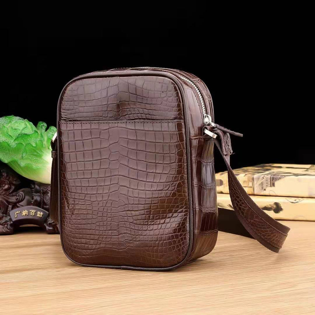 Crocodile Belly Crossbody Shoulder Bag Business Cross Body Men's