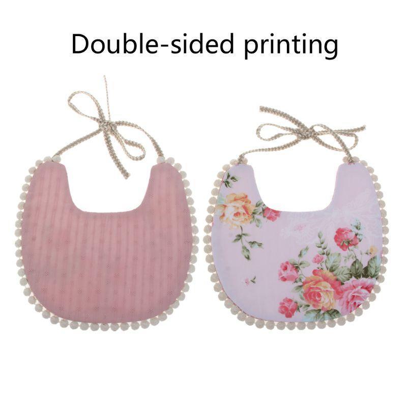 Baby Floral Vintage Newborn Double Side Bandana Bibs For Boys And Girls