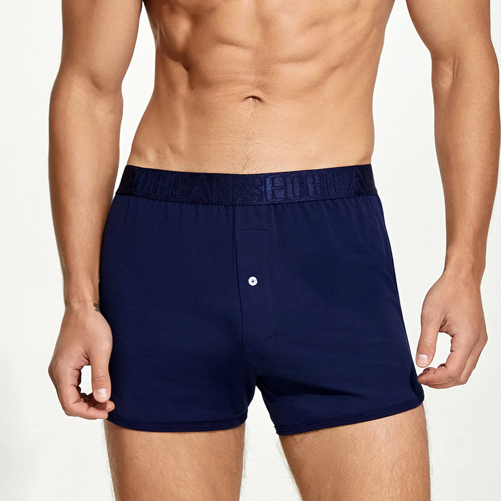 Men’s Cotton Boxer Shorts – Combed Cotton Lounge Underwear
