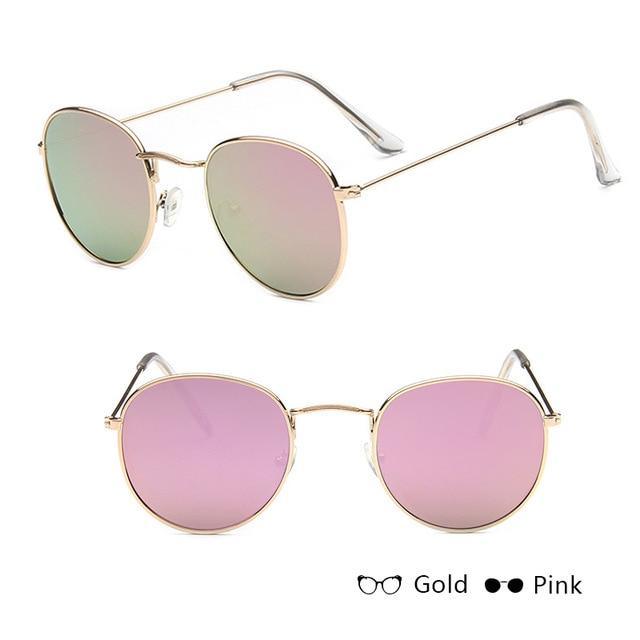 Classic Unisex Sunglasses Mirror Vintage Style With UV400 Protection