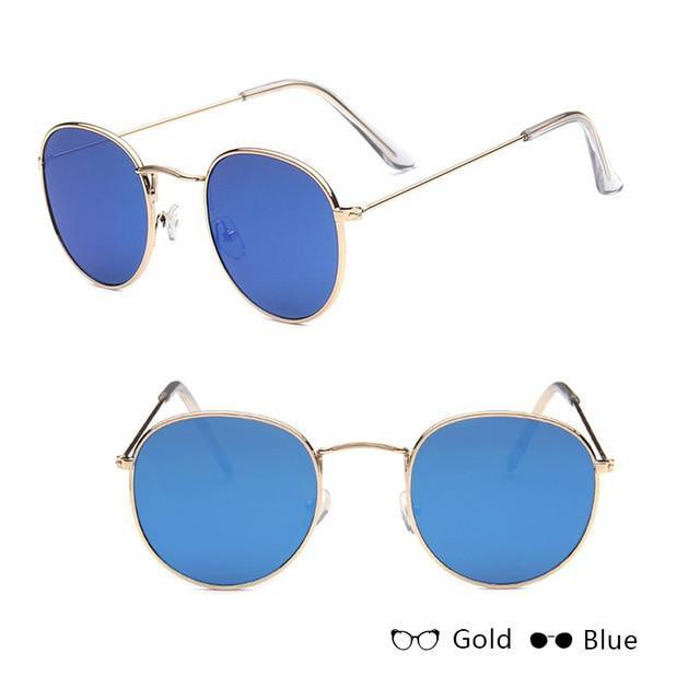 Classic Unisex Sunglasses Mirror Vintage Style With UV400 Protection