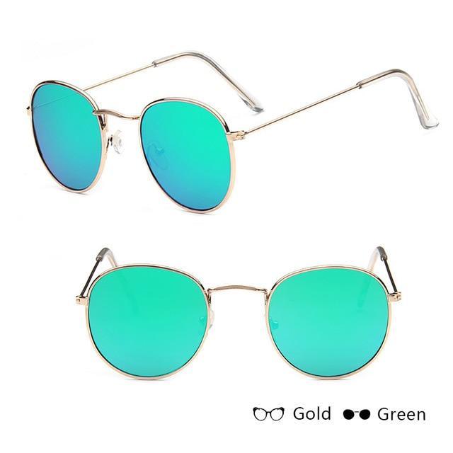 Classic Unisex Sunglasses Mirror Vintage Style With UV400 Protection