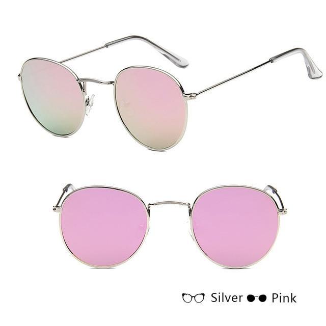 Classic Unisex Sunglasses Mirror Vintage Style With UV400 Protection