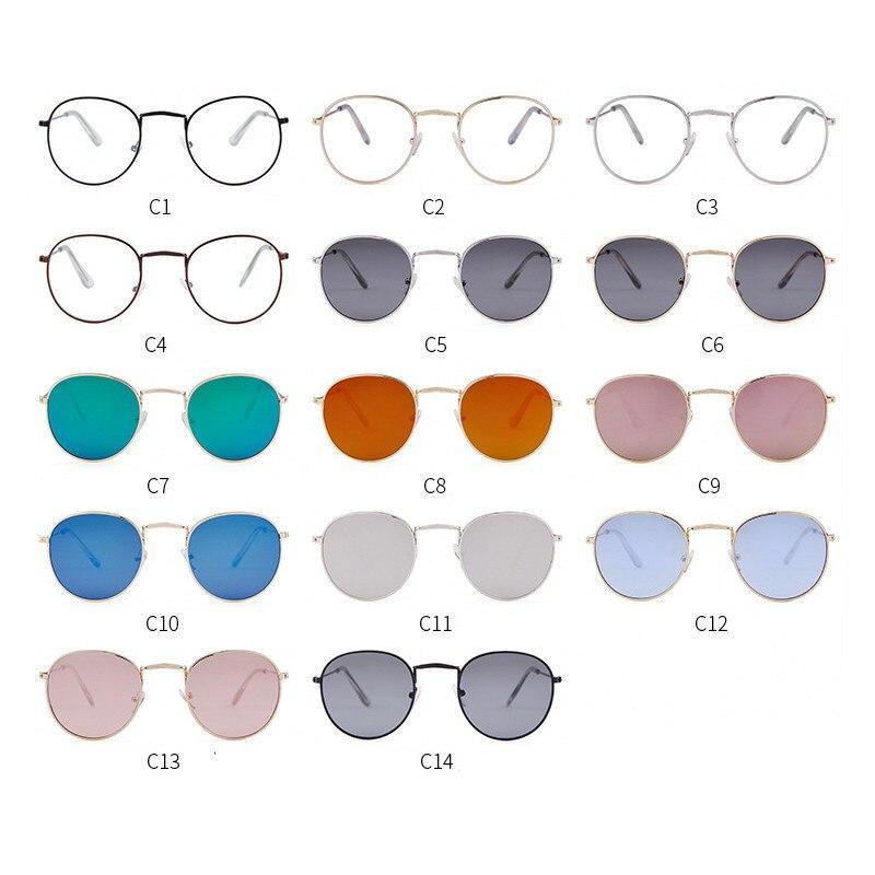 Classic Unisex Sunglasses Mirror Vintage Style With UV400 Protection