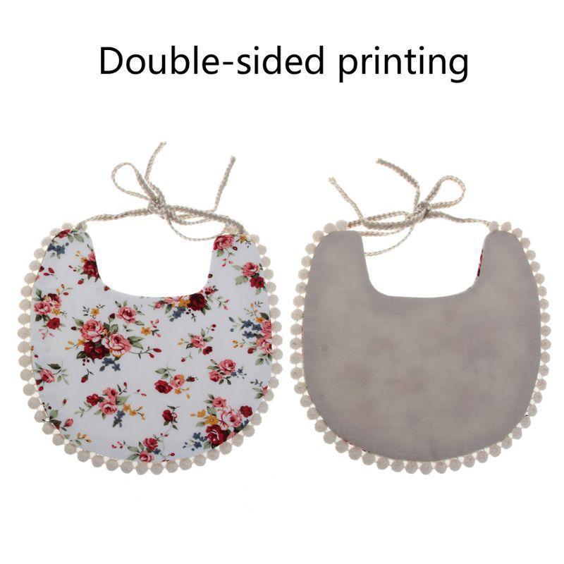 Baby Floral Vintage Newborn Double Side Bandana Bibs For Boys And Girls