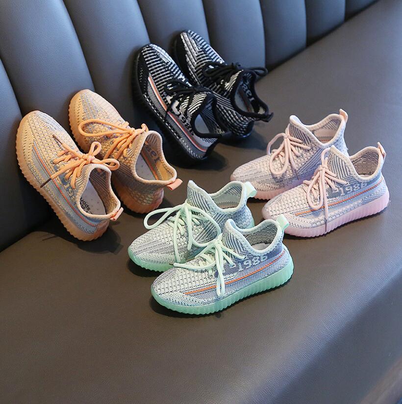 Boys Girls Baby/Toddler/Little Kids Leather Trainers Children's School Sport Shoes Soft Running Shoes