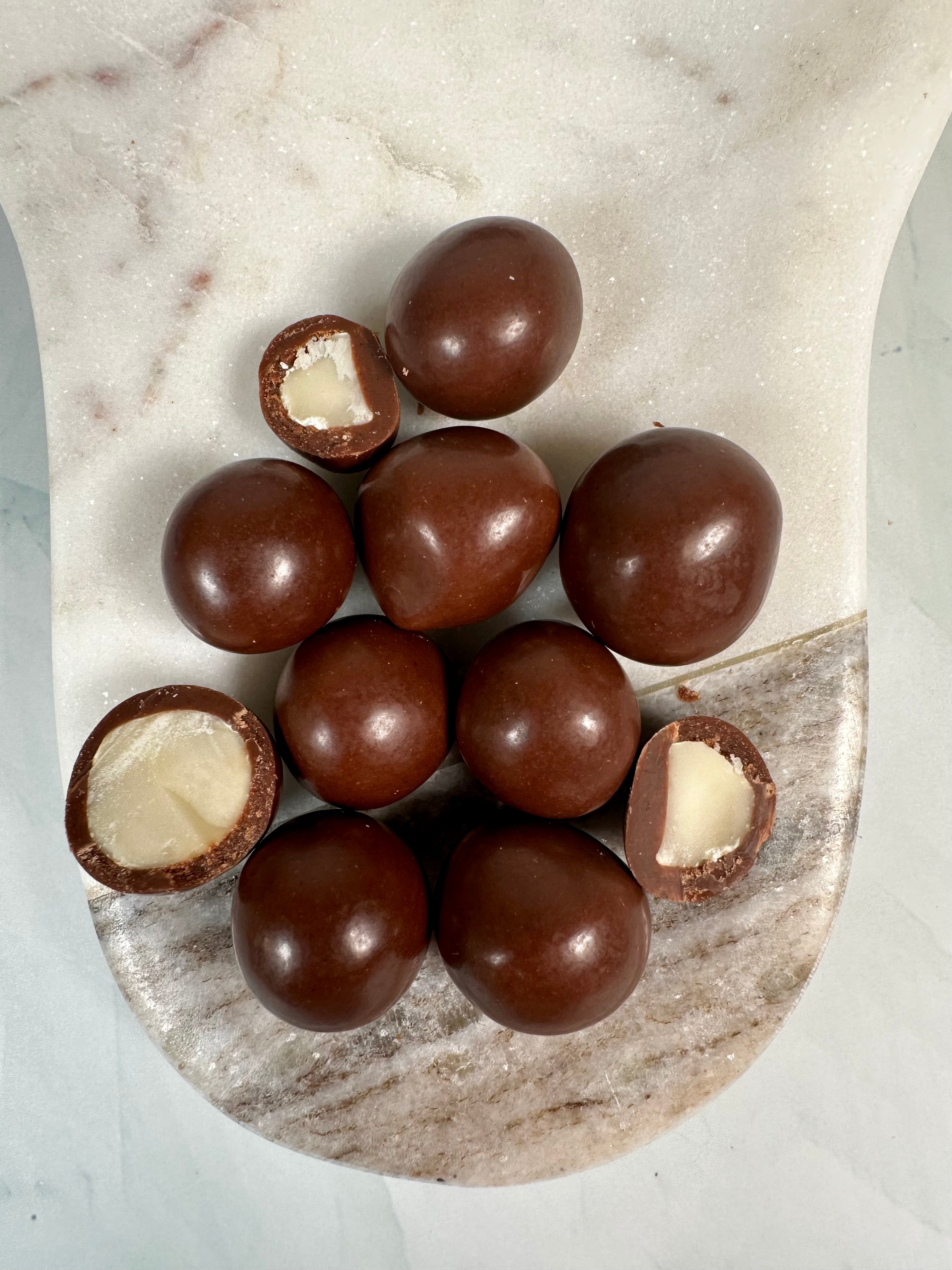 Oat Milk Chocolate Covered Macadamia Nuts