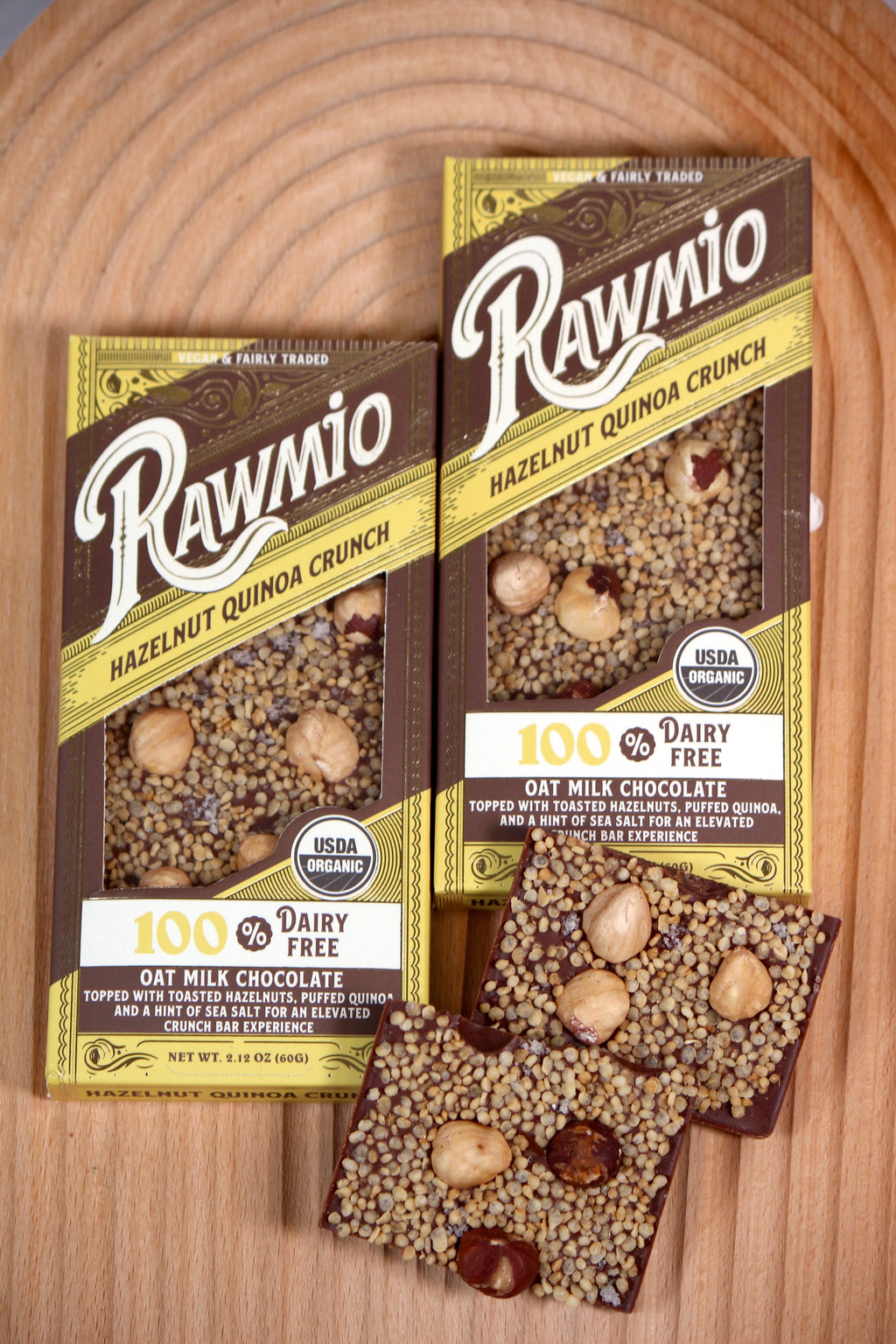 Hazelnut Quinoa Crunch Bark