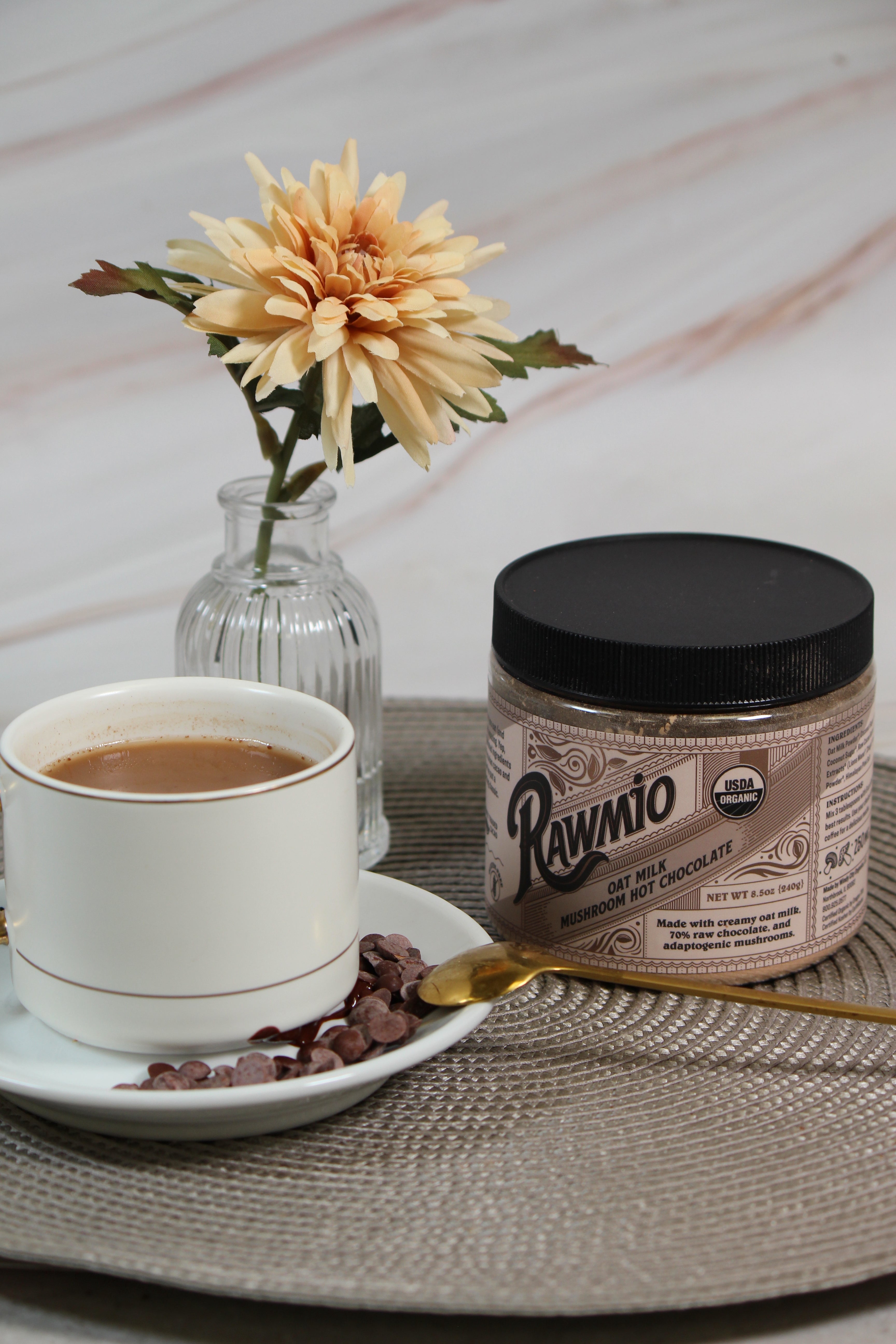 Oat Milk Mushroom Hot Chocolate