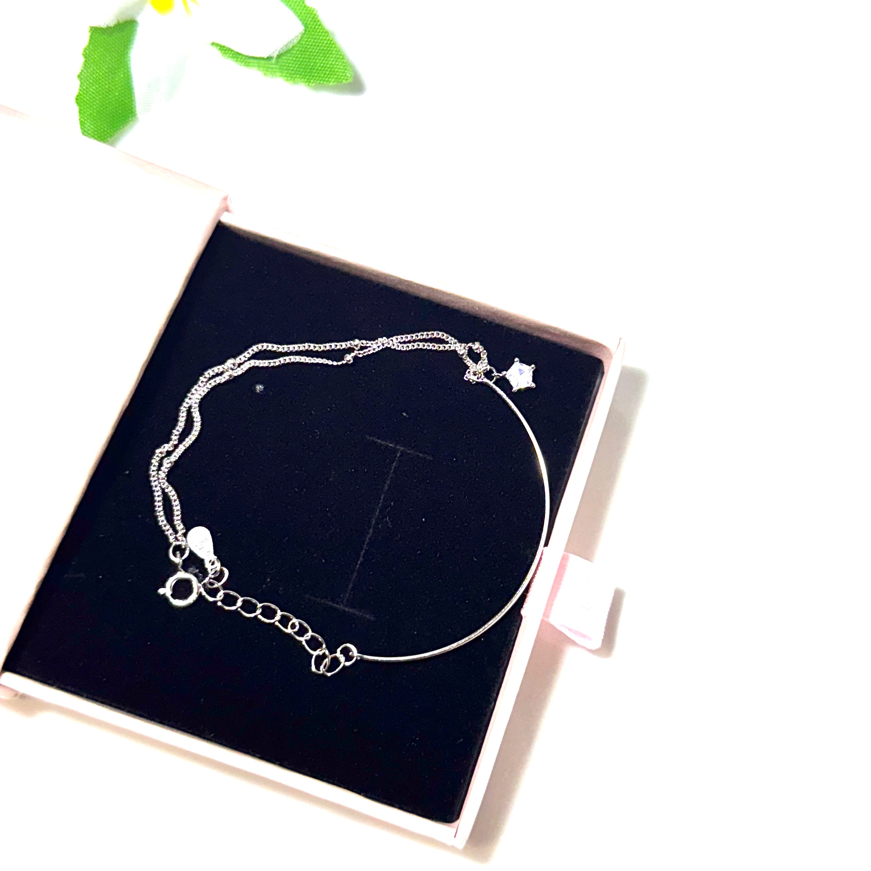 S925 Silver Bangled Bracelet – Elegant S925 Bangle & Double Silver Bracelet | Women's | Amtikiss Casuals