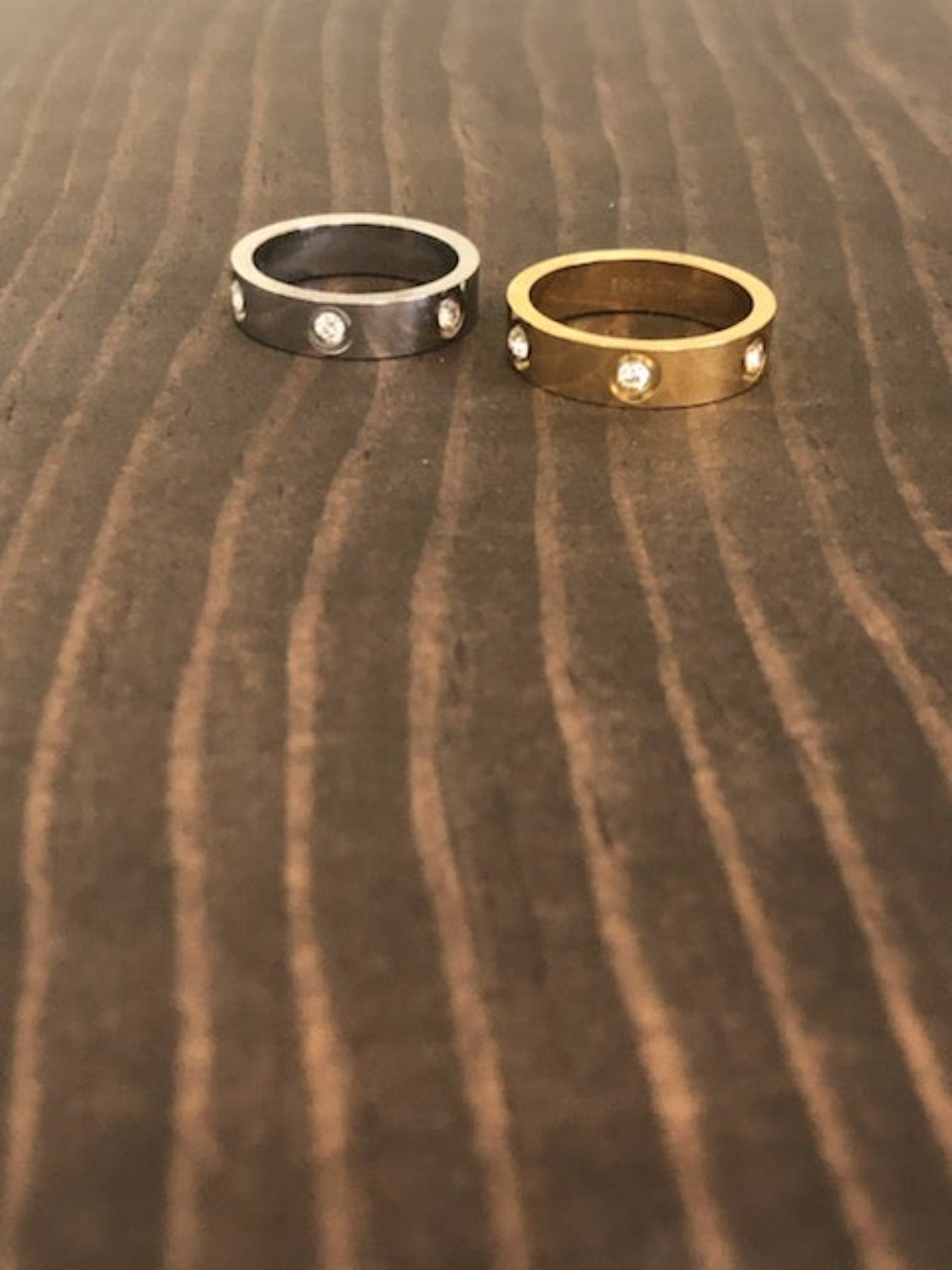 classic cz band ring
