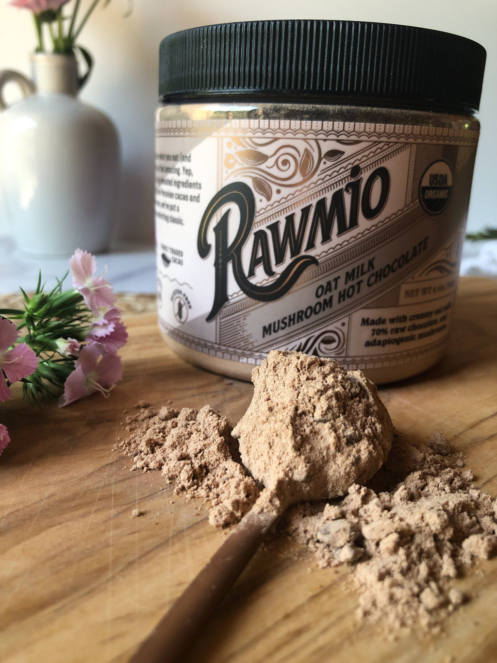 Oat Milk Mushroom Hot Chocolate