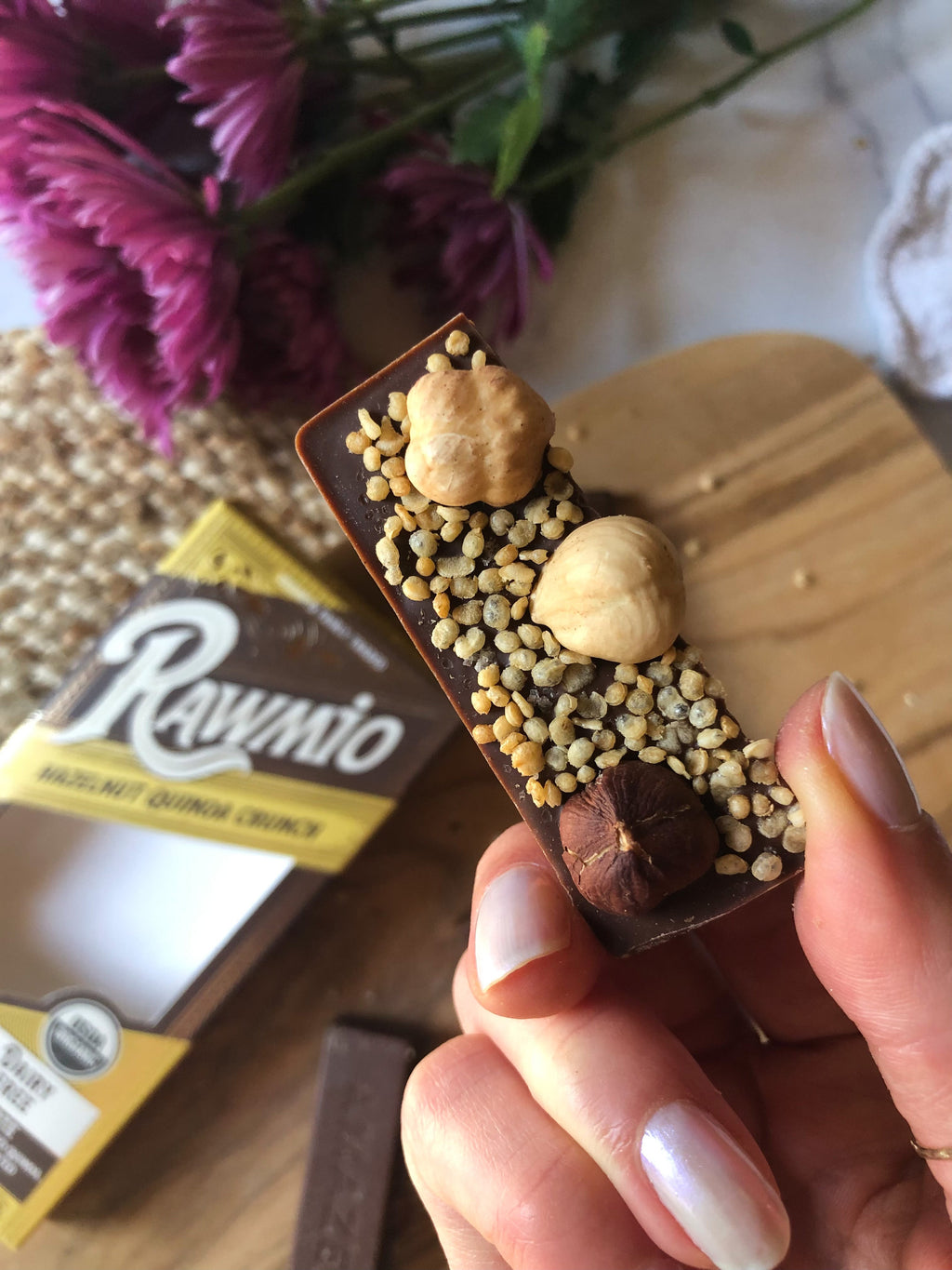 Hazelnut Quinoa Crunch Bark